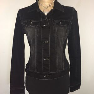 New York & Company Co Black Denim Jacket